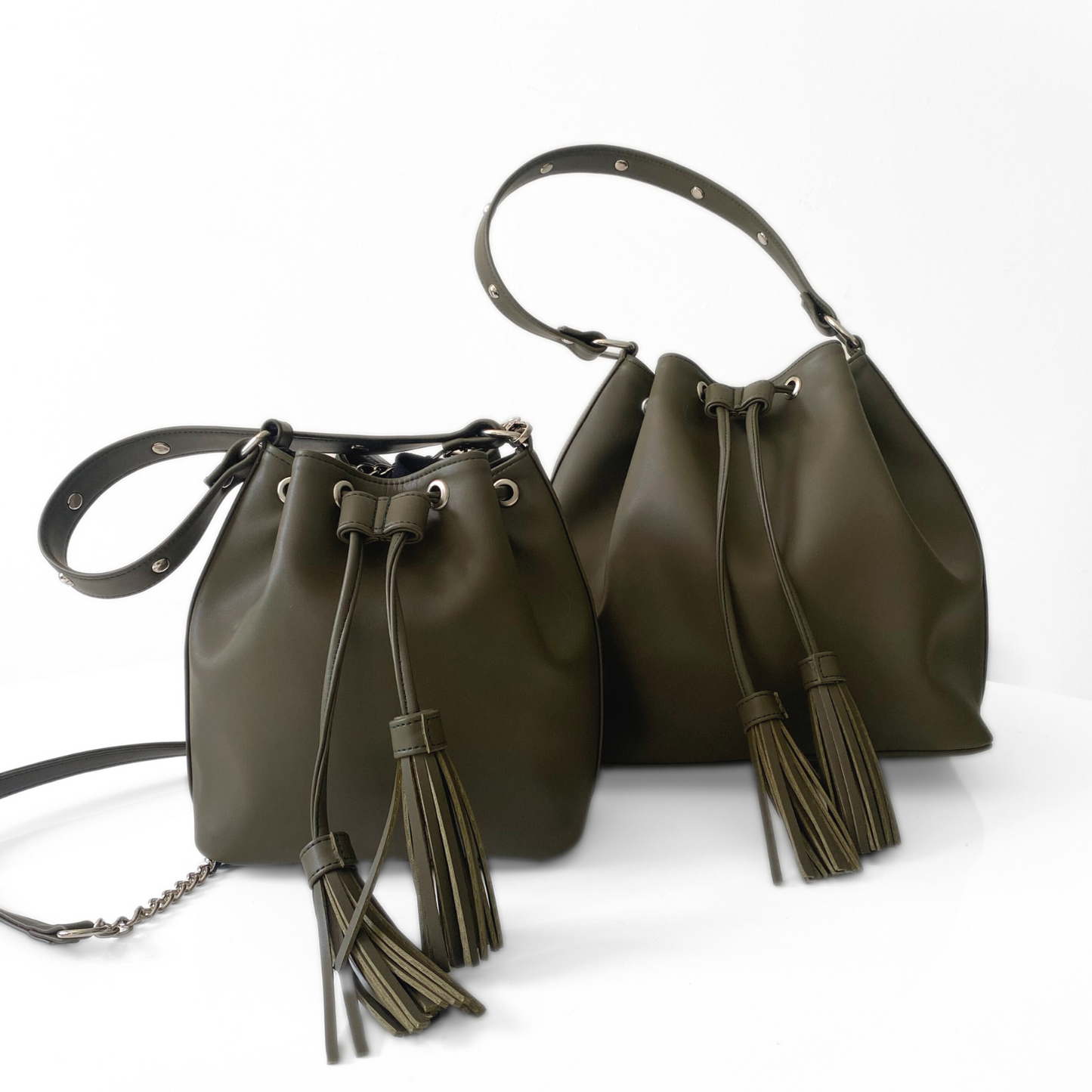 Bucket Bag- Piel reciclada