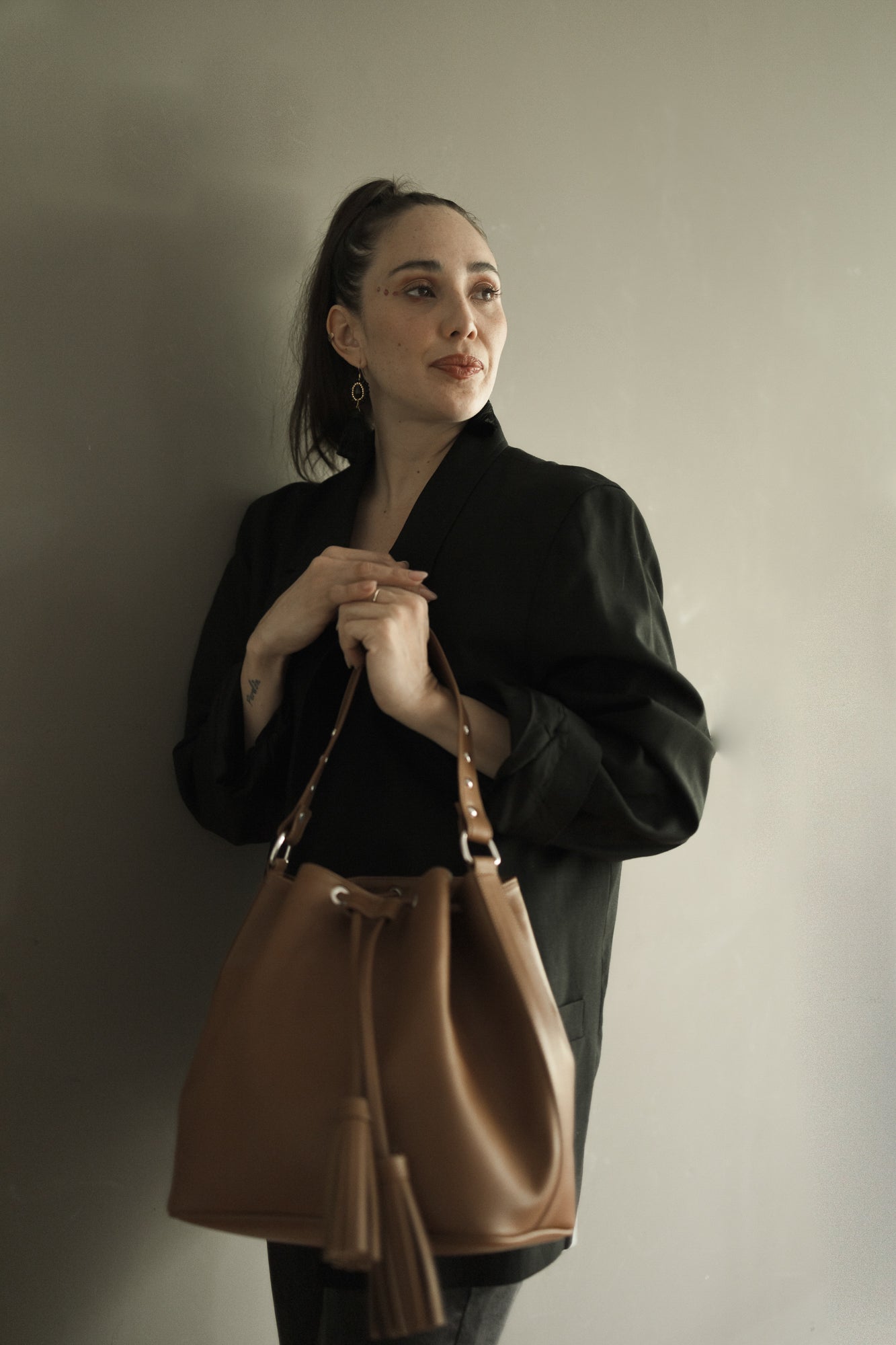 Bucket Bag- Piel reciclada