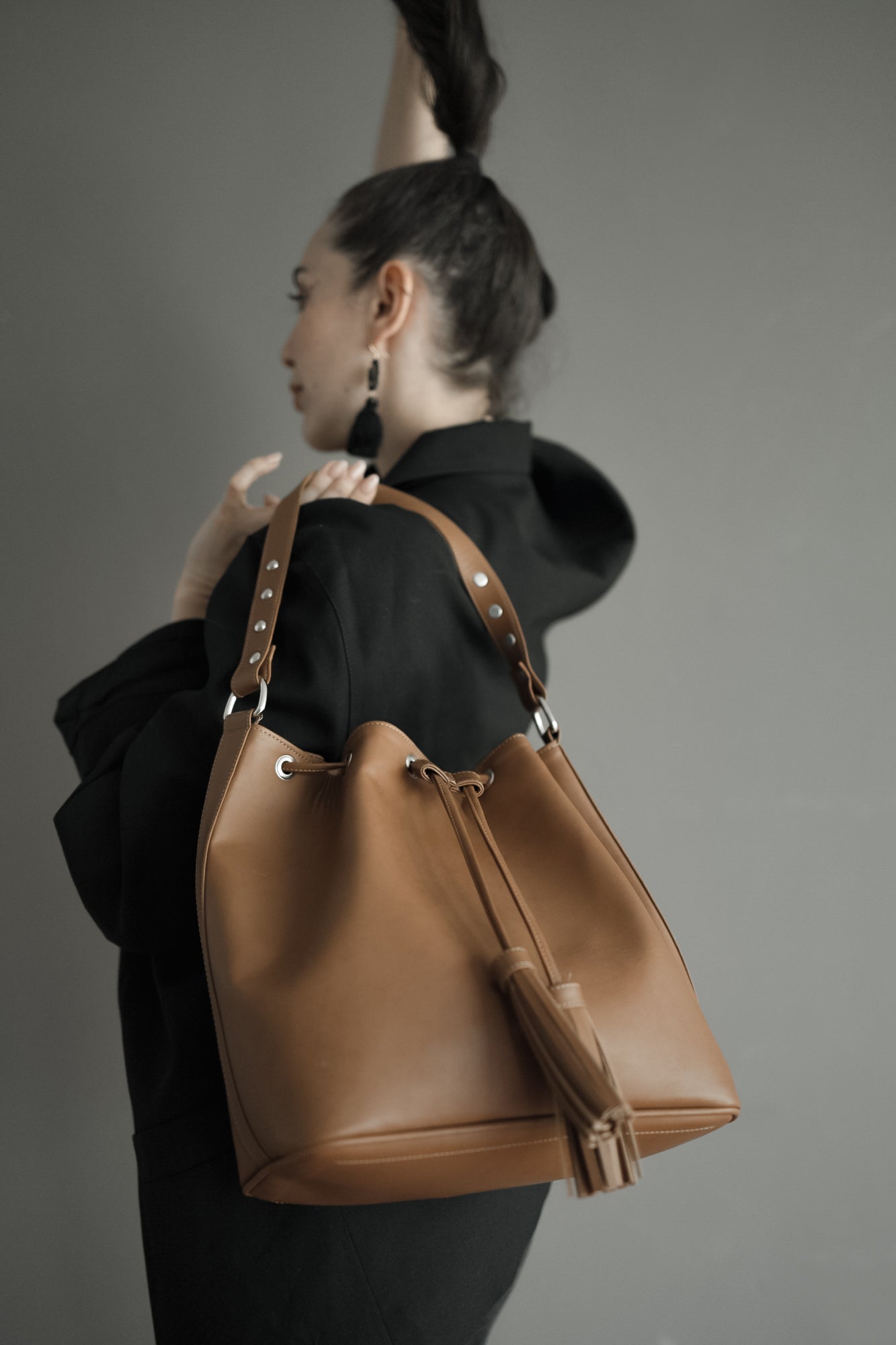 Bucket Bag- Piel reciclada