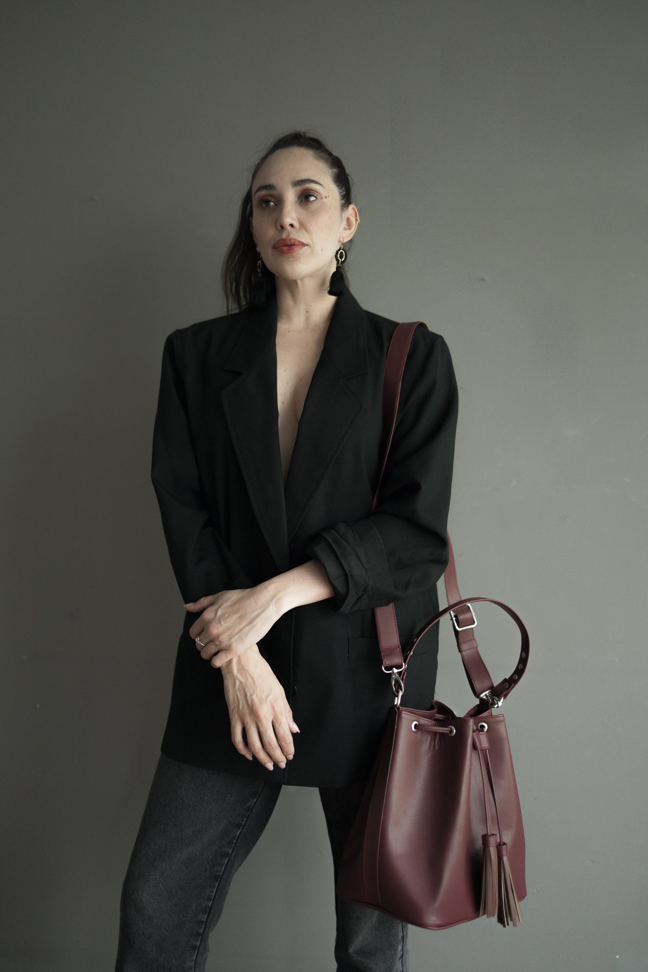 Bucket Bag- Piel reciclada