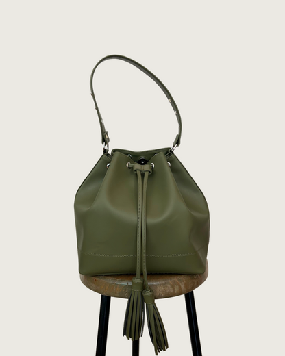 Bucket Bag- Piel reciclada